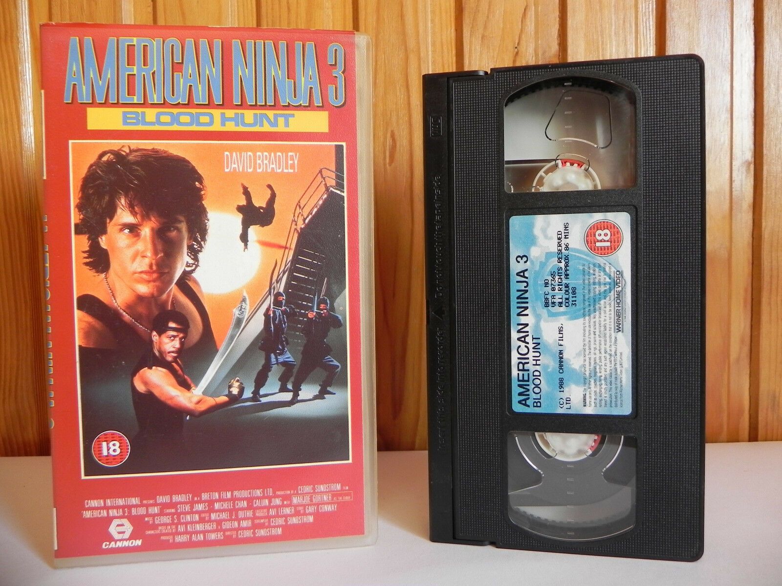 American Ninja 3: Blood Hunt - Cannon - Cert (18) - Martial Arts - Pal VHS-