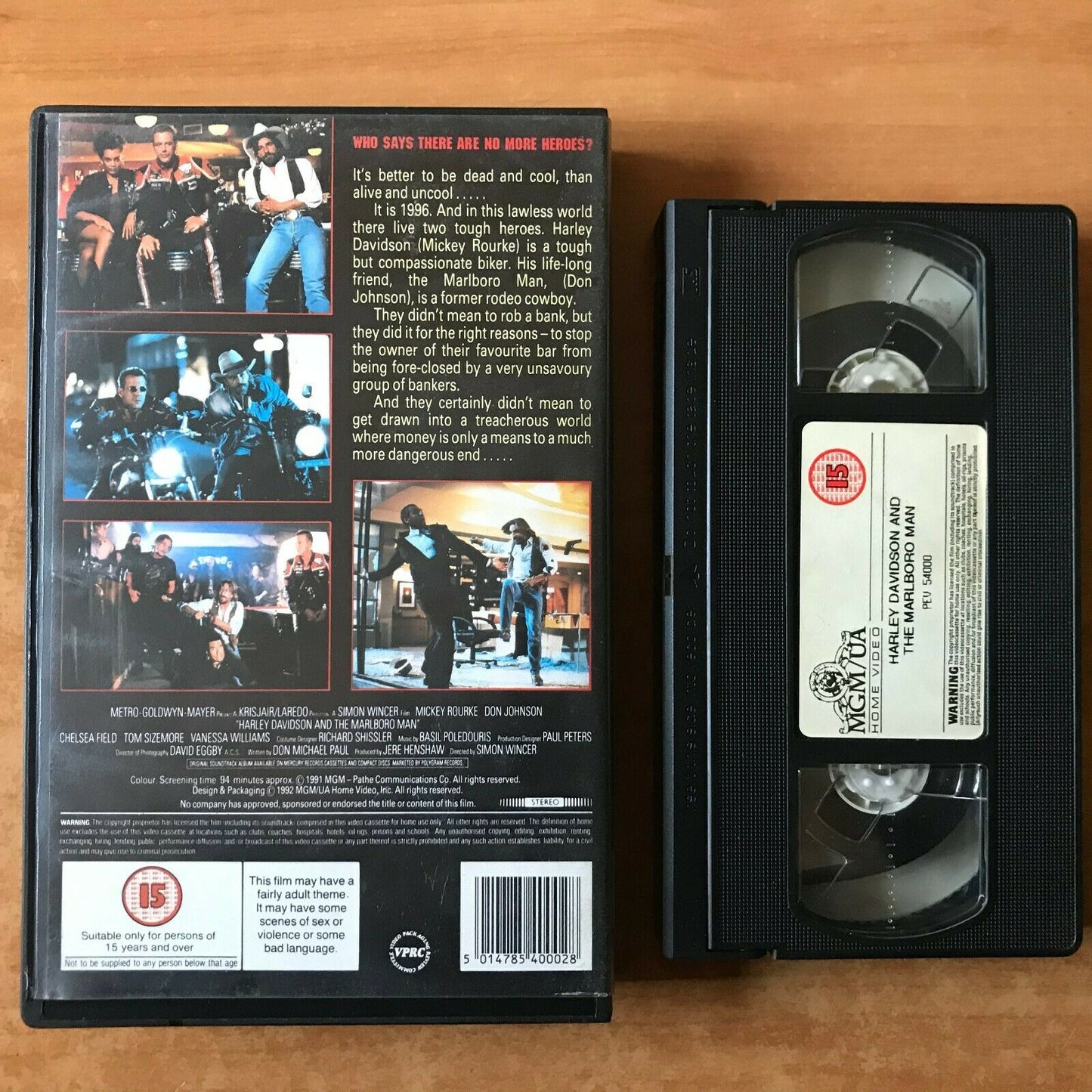 Harley Davidson And Malboro Man (1991): Action [Big Box] Rourke / Johnson - VHS-