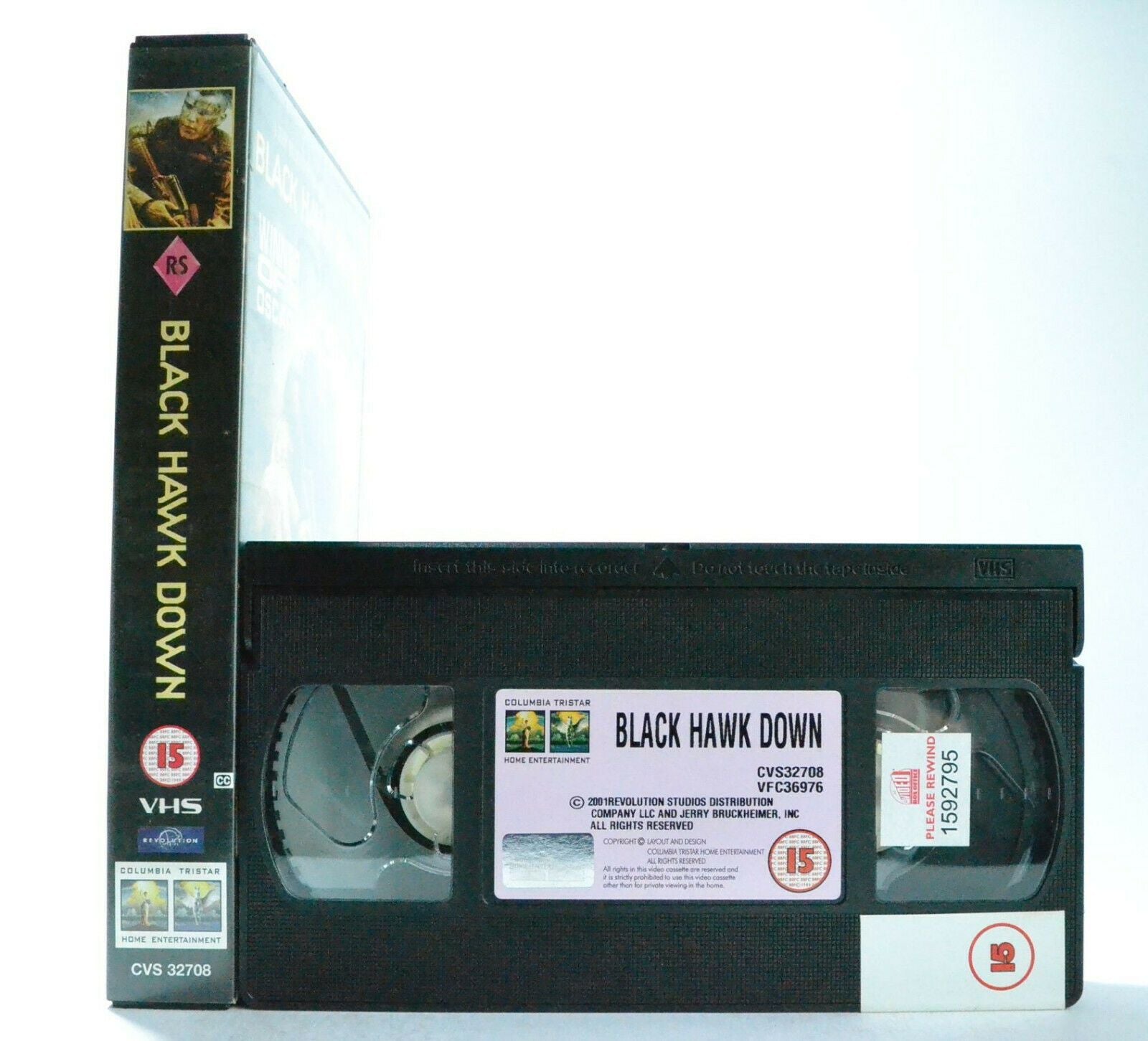 Black Hawk Down - Columbia Tristar - Drama - Josh Hartnett - Large Box - Pal VHS-