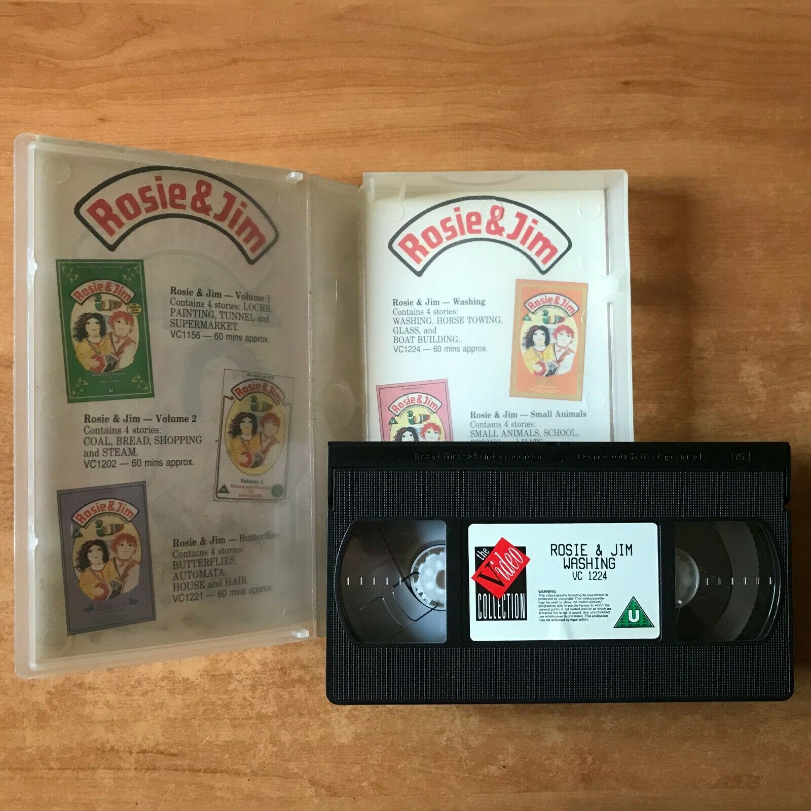 Rosie And Jim: Washing [John Cunliffe] Ragdoll Production - Children's - Pal VHS-