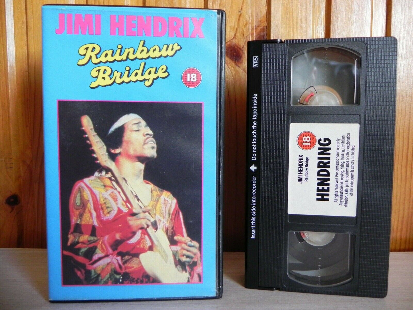 Jimi Hendrix - Rainbow Bridge - Cert (18) - Foxy Lady - Purple Haze - Pal VHS-