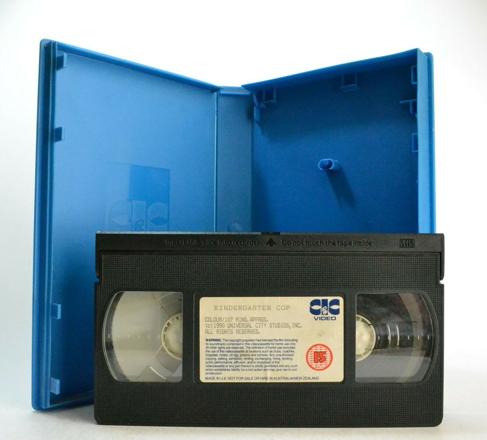 Kindergarten Cop: (1990) Comedy - Large Box - Arnie Back To Preschool - Pal VHS-