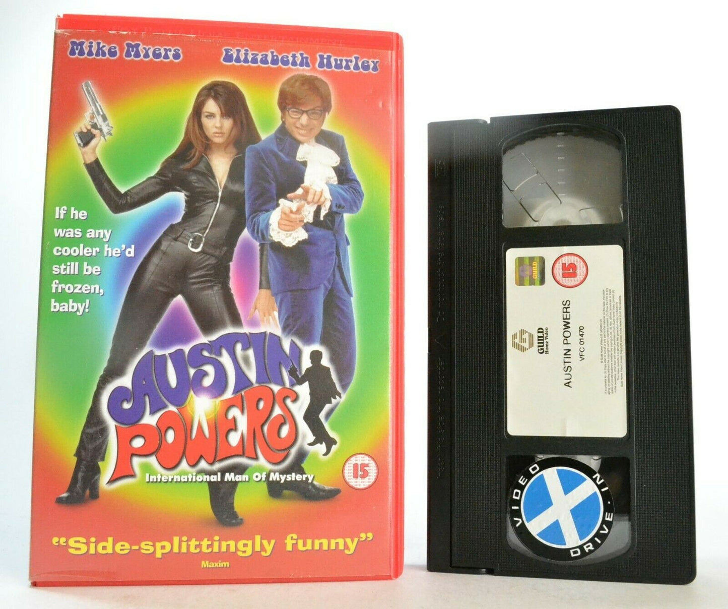 Austin Powers: International Man Of Mystery - Large Box - Mike Myers - VHS-