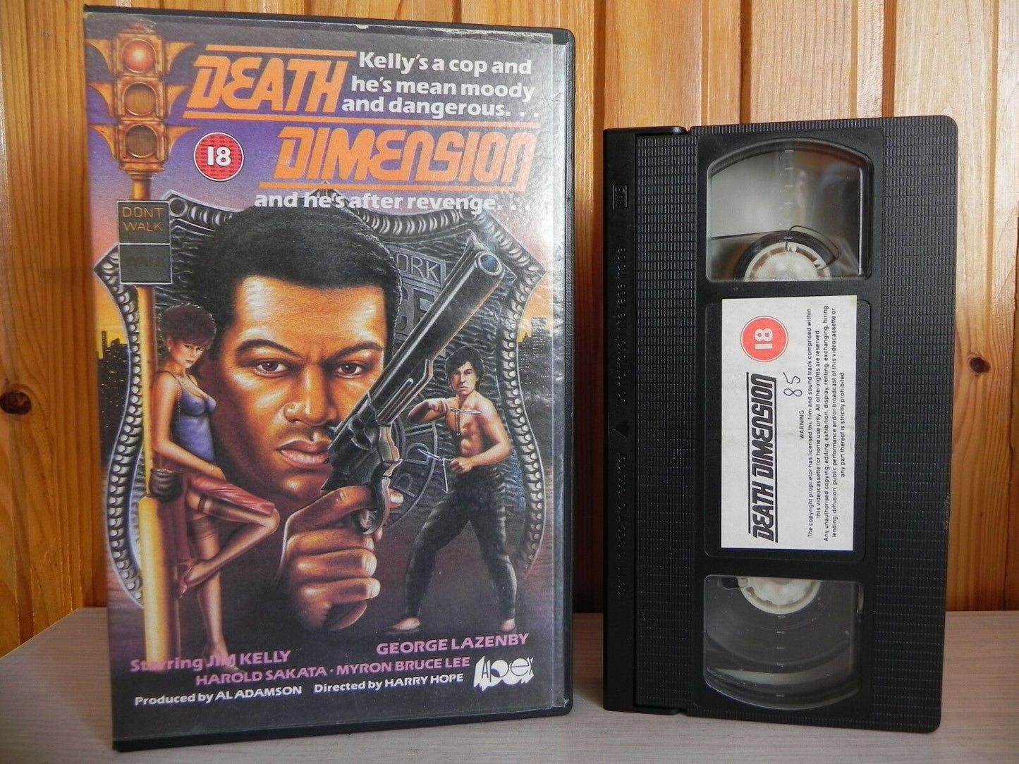 Death Dimension/Icey Death - Jim Kelly - Martial Art Action - Pre Cert Int - VHS-