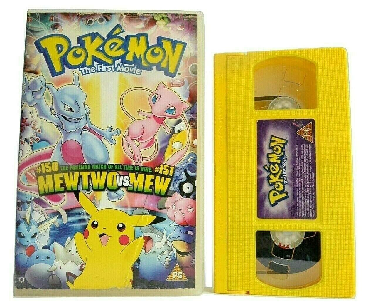 Pokemon The First Movie [Mewtwo Vs. Mew] - Large Mox - Manga - Children's - VHS-