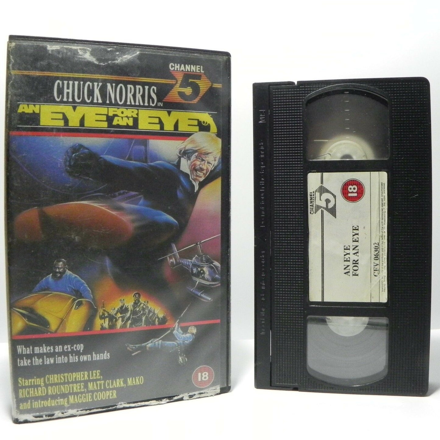 An Eye For An Eye: (1987) Martial Arts - Chuck Norris/Christopher Lee - Pal VHS-