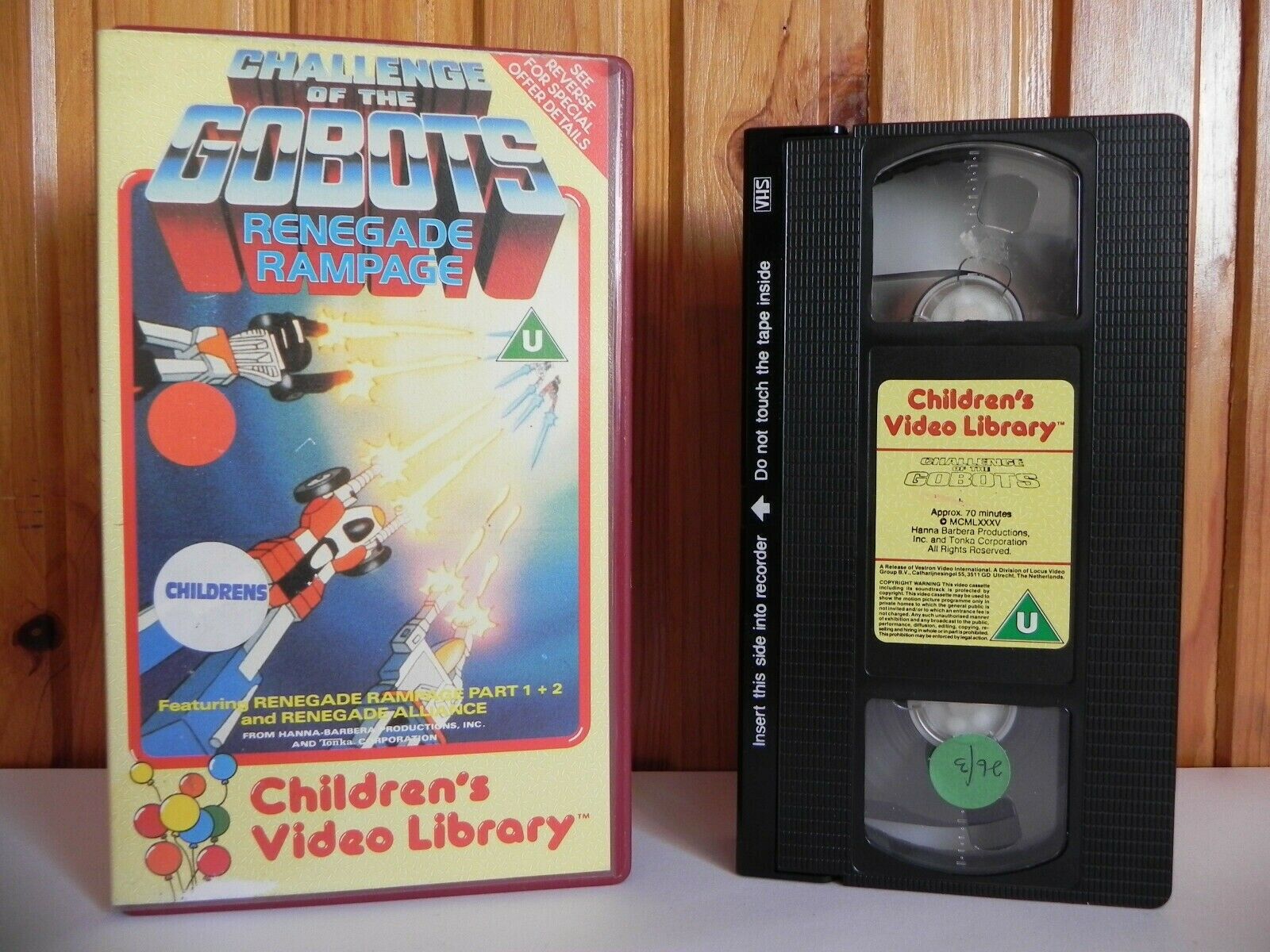 Challenge Of The Gobots - Renegade Rampage - Children's Video Library - Pal VHS-