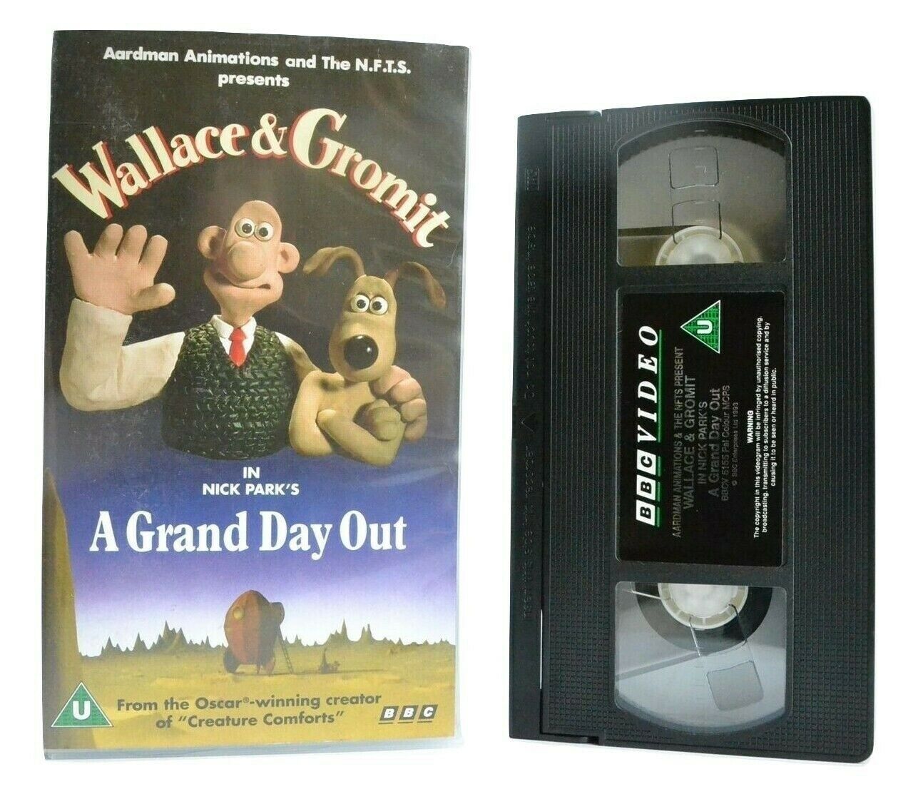 Wallace And Gromit: A Grand Day Out (1993) - By Nick Park - Animated - Pal VHS-