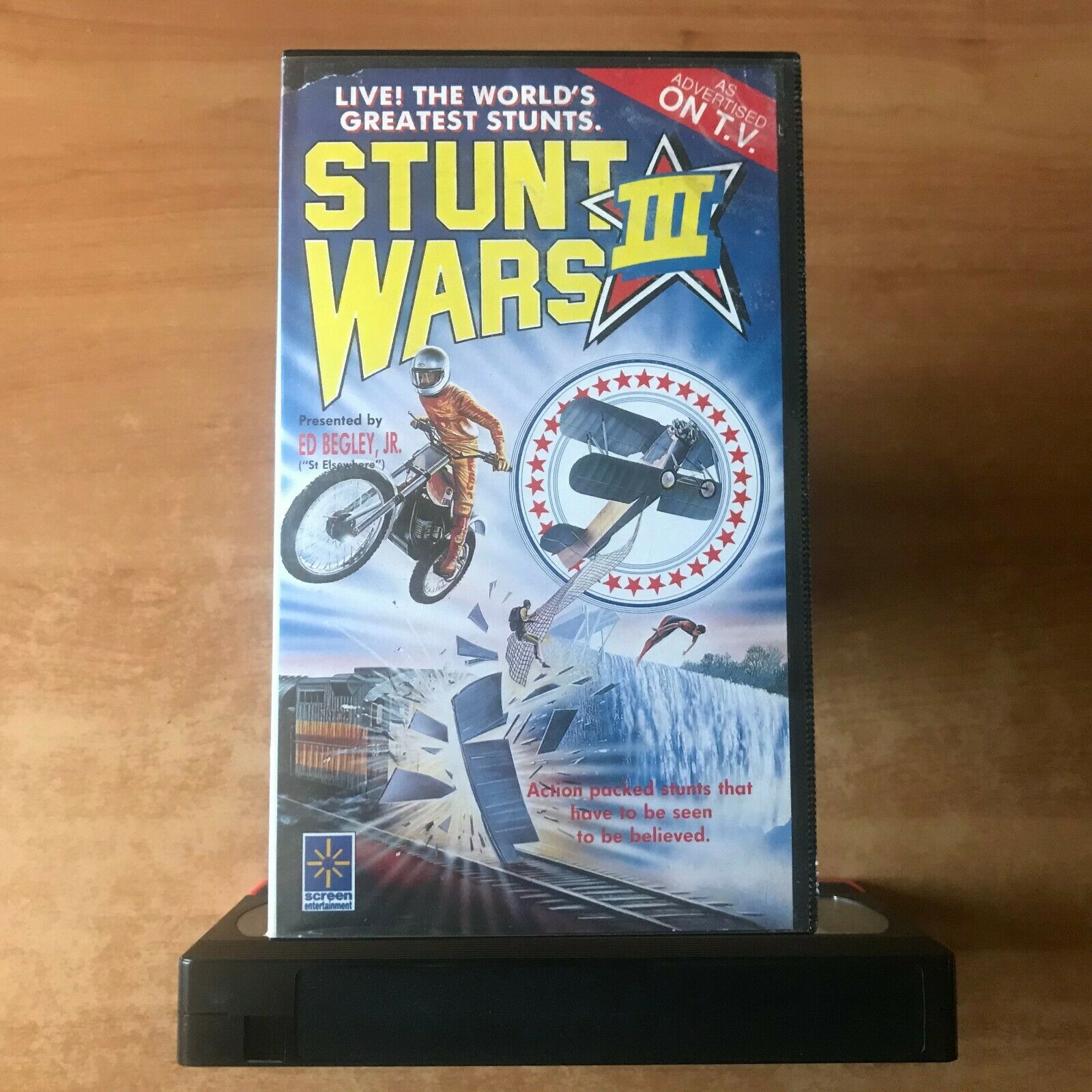 Stunt Wars 3 [Dar Robinson Tribute] Ed Begley, Jr. - Christopher Reeve - Pal VHS-