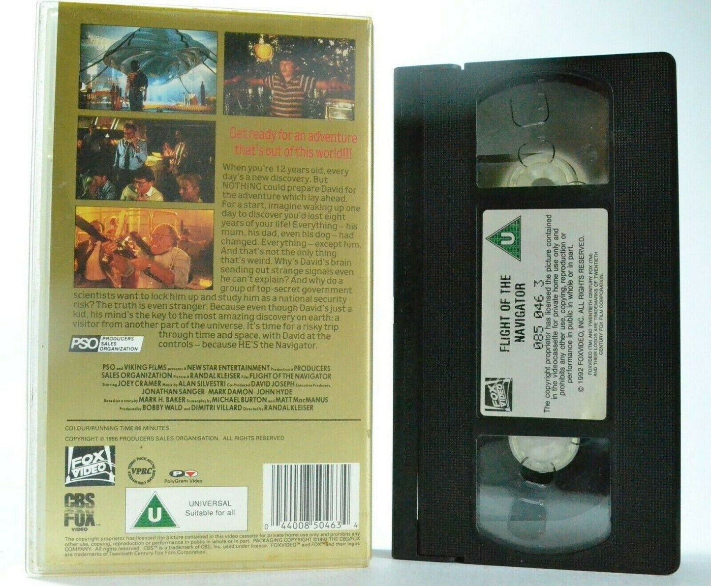 Flight Of The Navigator: (1986) CBS/FOX - Sci-Fi/Adventure - Children's - VHS-