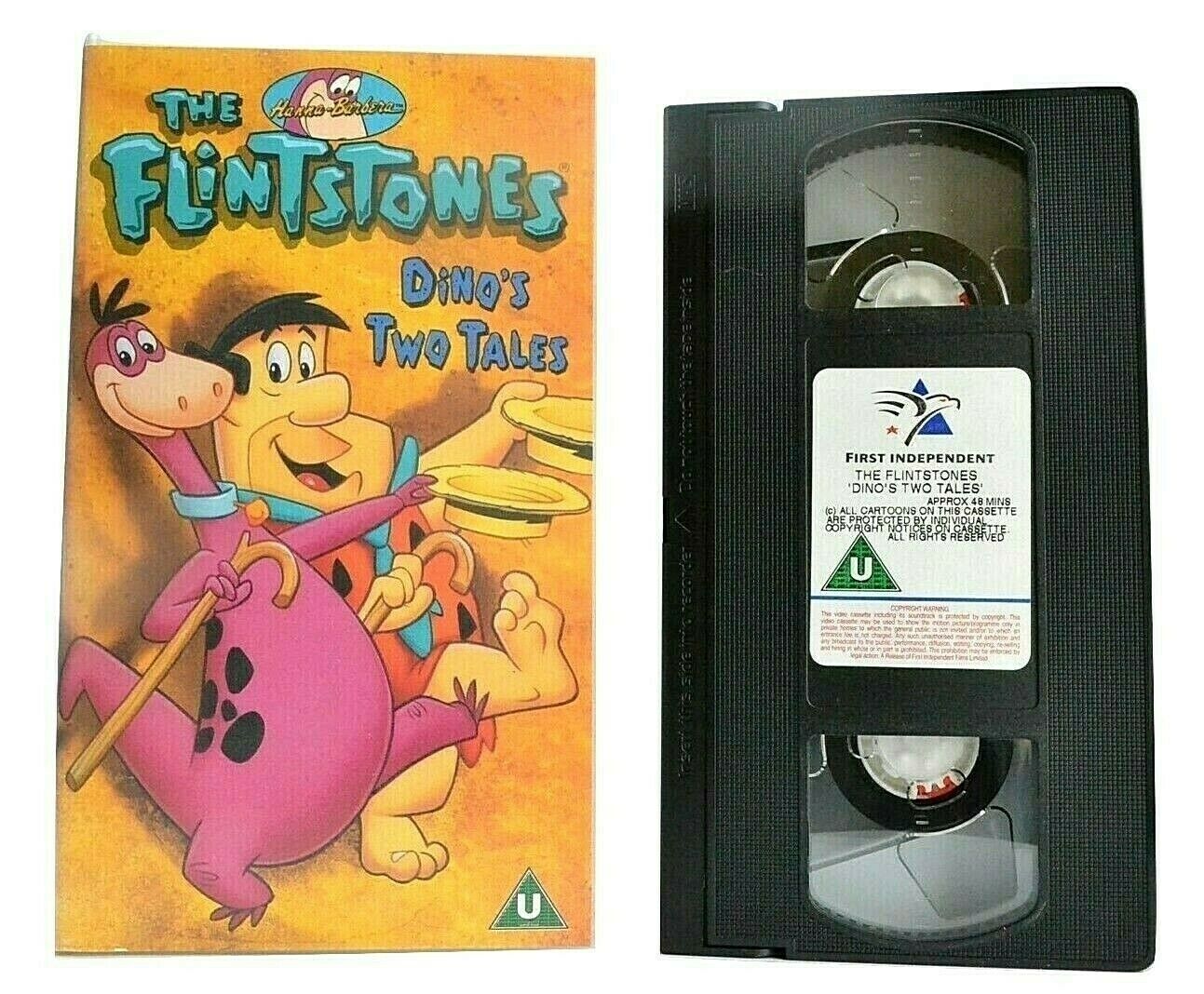 The Flintstones: Two Tales Dino's - Hanna-Barbera - Animated - Children's - VHS-