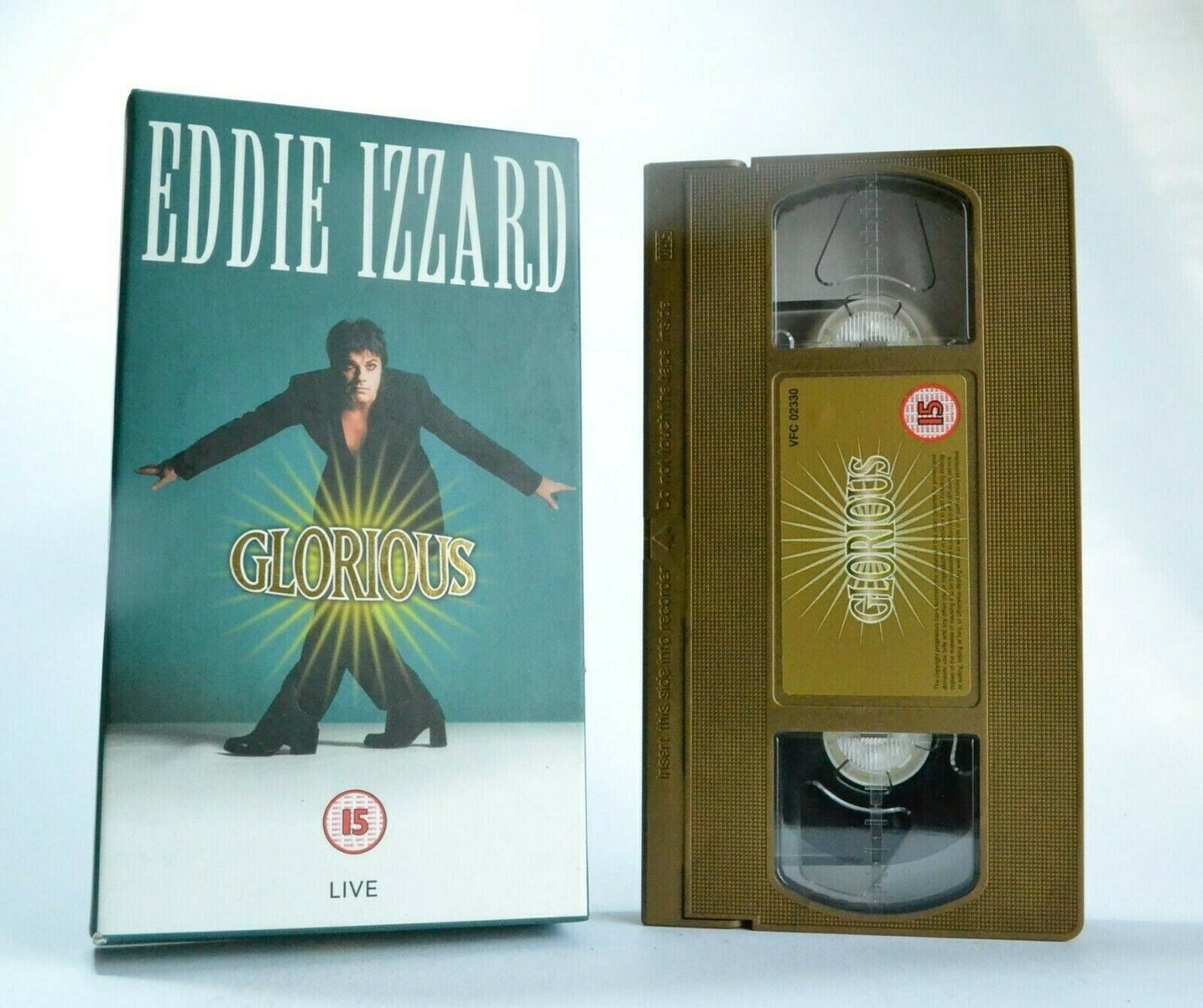 Eddie Izzard: Glorious - Carton Box - Live Performance - Stand-Up - Comedy - VHS-