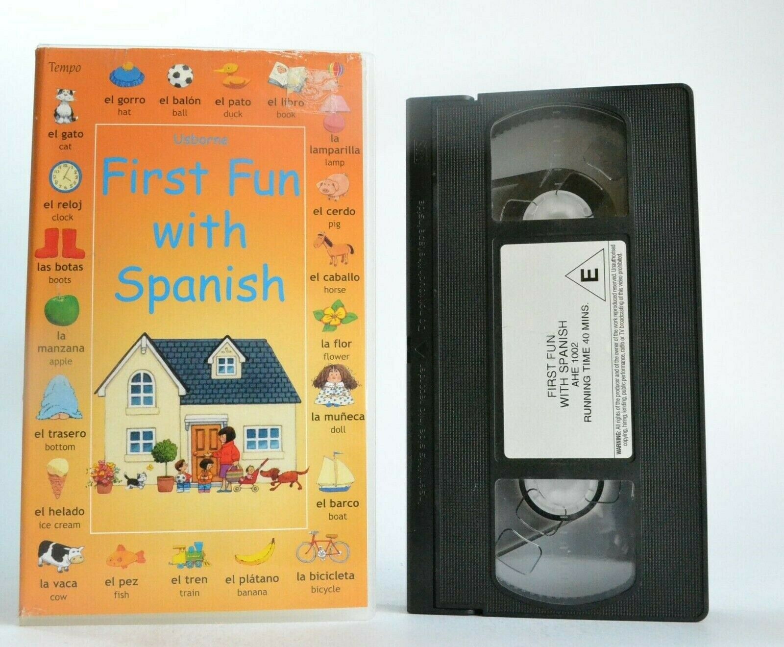 First Fun With Spanish: Beginner's Guide - Learning - Educational - Kids - VHS-