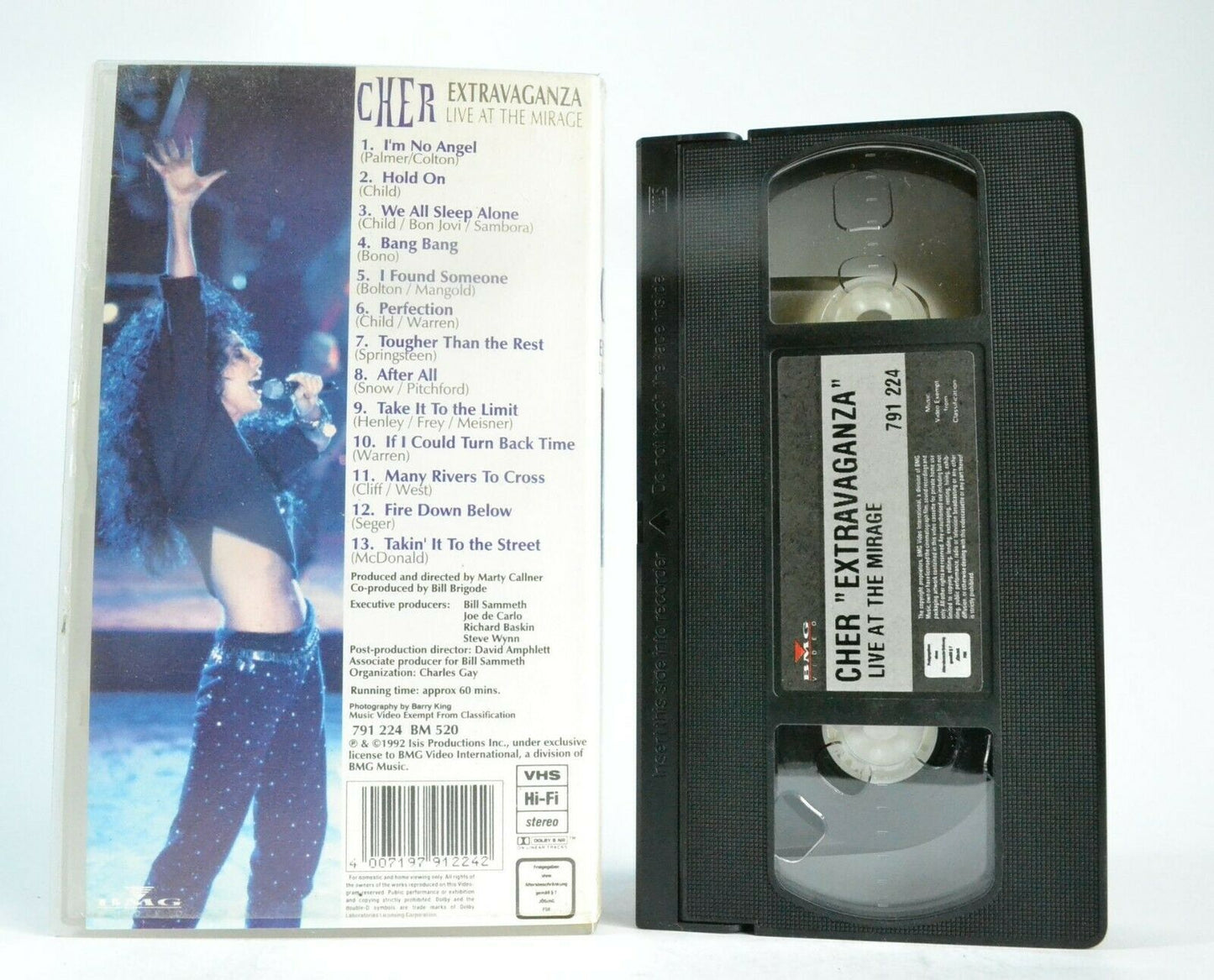 Cher: Extravaganza [Live At The Mirage] Concert -'I'm No Angel'- Music - VHS-
