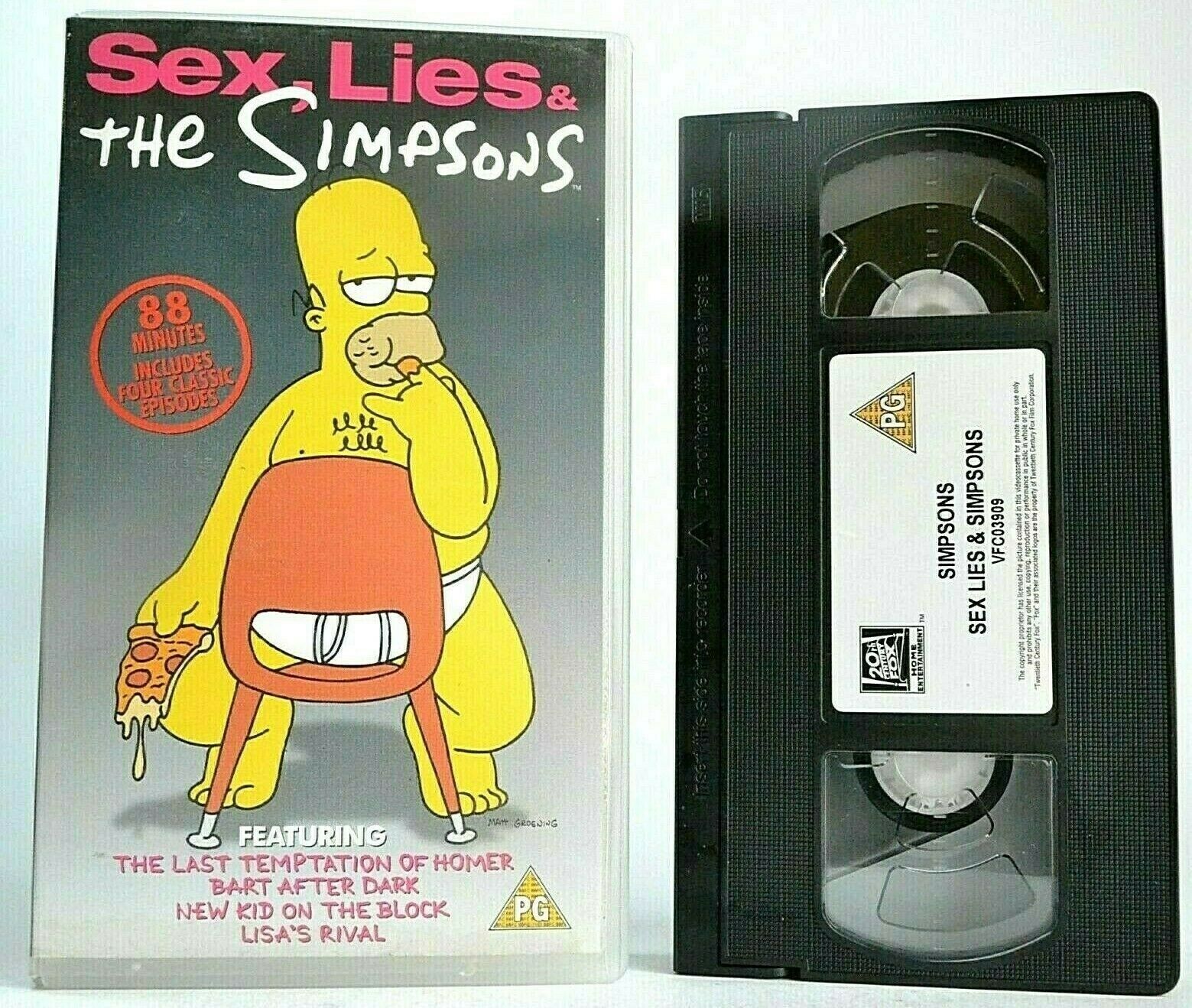 Sex, Lies & The Simpsons: Bart After Dark - Matt Groening - Animated - Pal VHS-