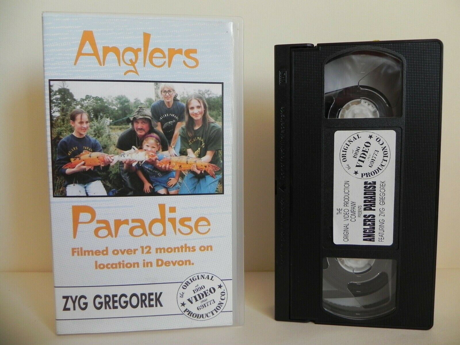 Anglers Paradise - 1990 Video - Location In Devon - Zyg Gregorek - Pal VHS-