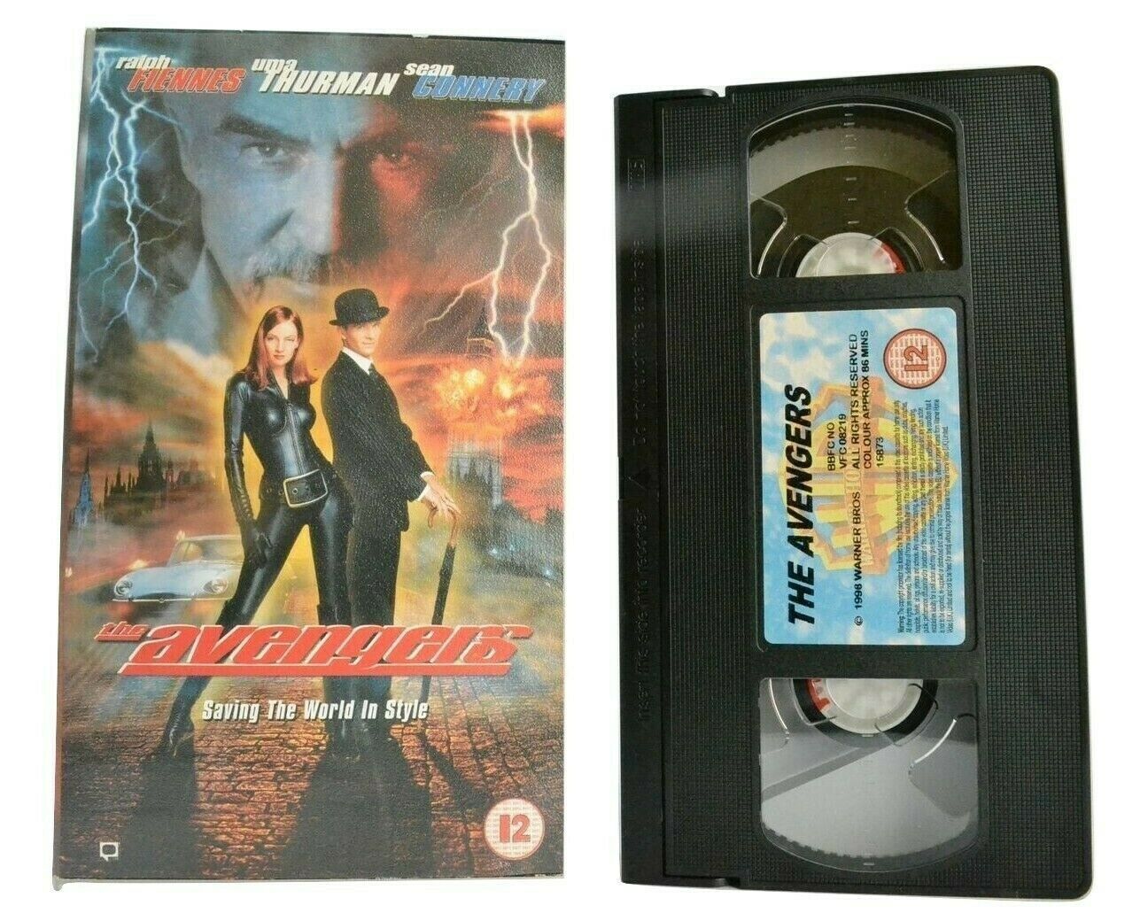 The Avengers (1998) - Action Fantasy - Ralph Fiennes / Uma Thurman - Pal VHS-