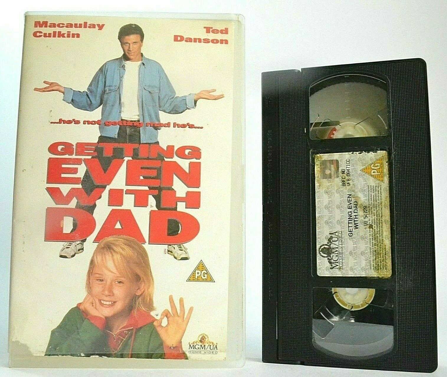 Getting Even With Dad: Family Disaster - Large Box - Macaulay Culkin - Pal VHS-