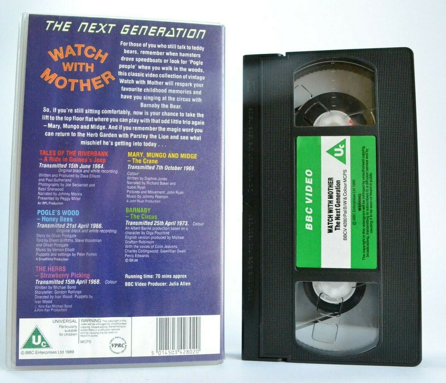Watch With Mother: The Next Generation - BBC Children's Show - Educational - VHS-