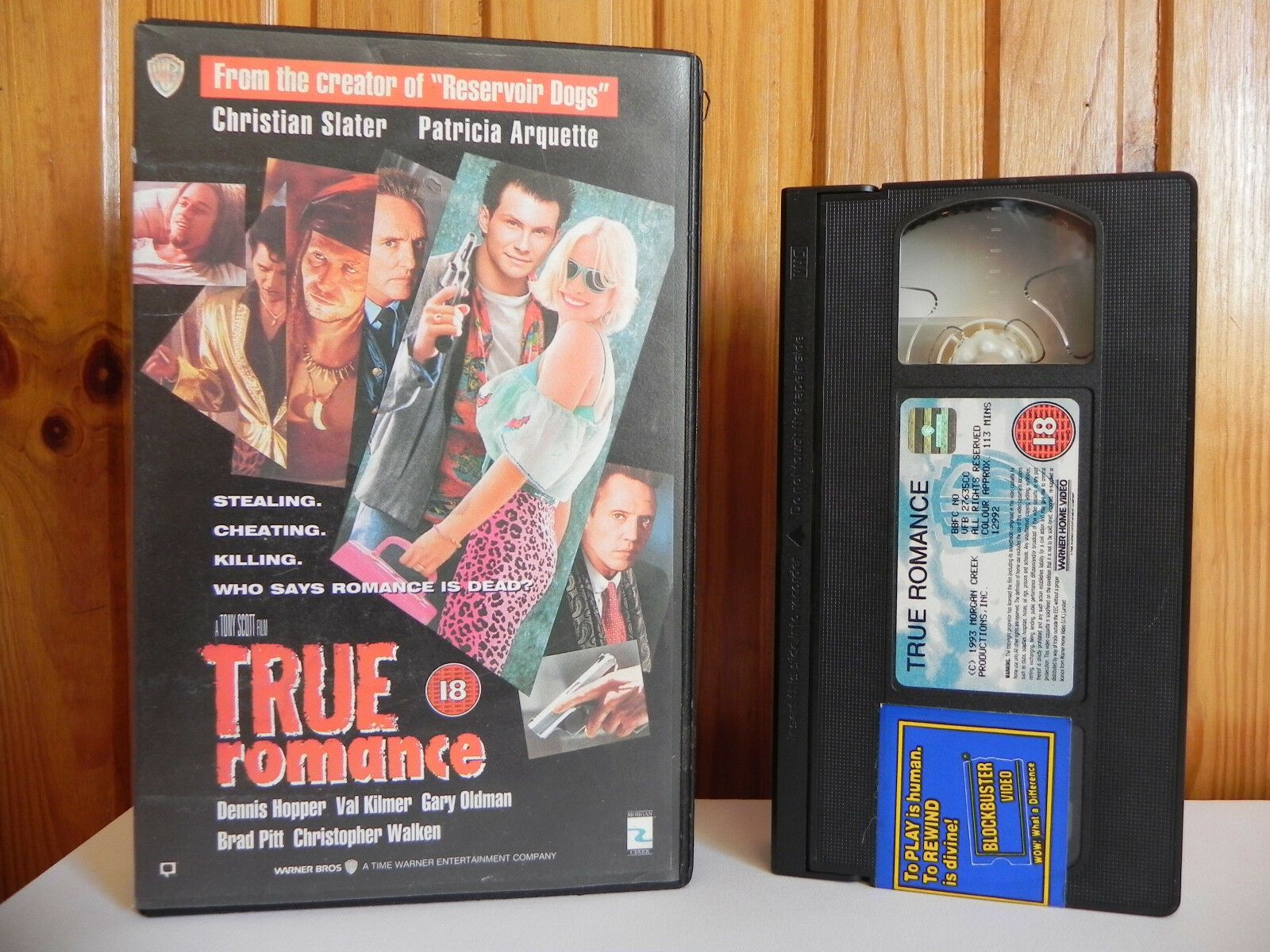 True Romance: Slater/Kilmer/Oldman/Arquette/Pitt/Hopper/Walken/Samuel.L - VHS-