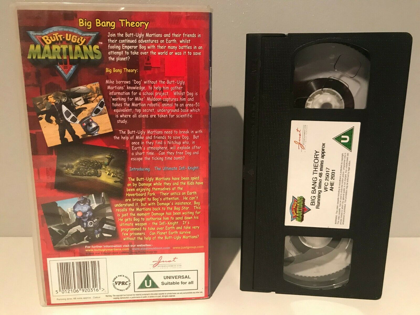 Butt-Ugly Martians: Big Bang Theory - Action Adventures - Animated - Kids - VHS-