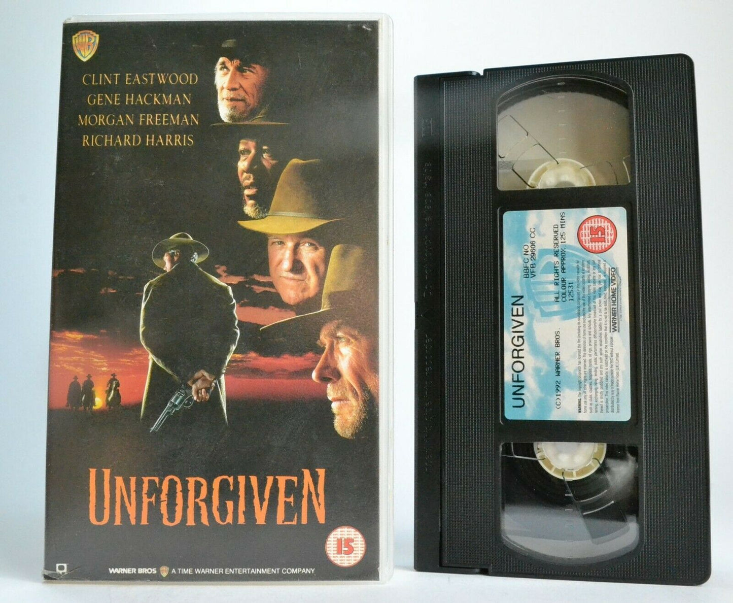 Unforgiven (1992) - Revisionist Western - Clint Eastwood/Gene Hackman - Pal VHS-
