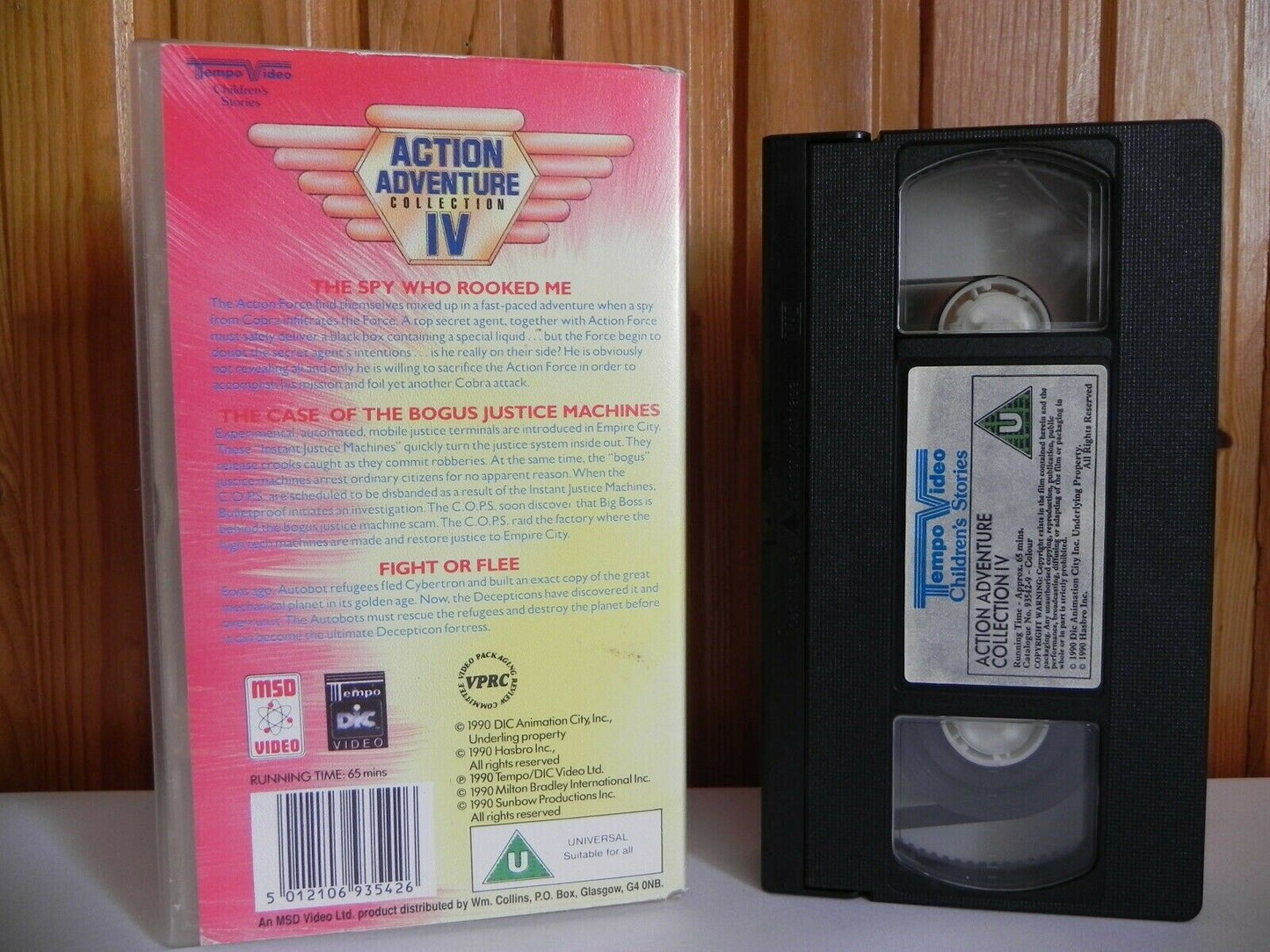 THE ACTION ADVENTURE COLLECTION - VOL 4 - ORIGINAL - TEMPO VIDEO - PAL VHS-