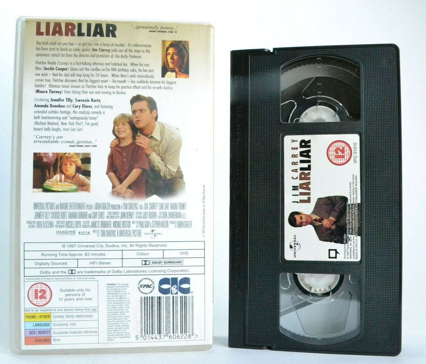 Liar Liar (1997): Including Behing The Scene Footage - Comedy - J.Carrey - VHS-