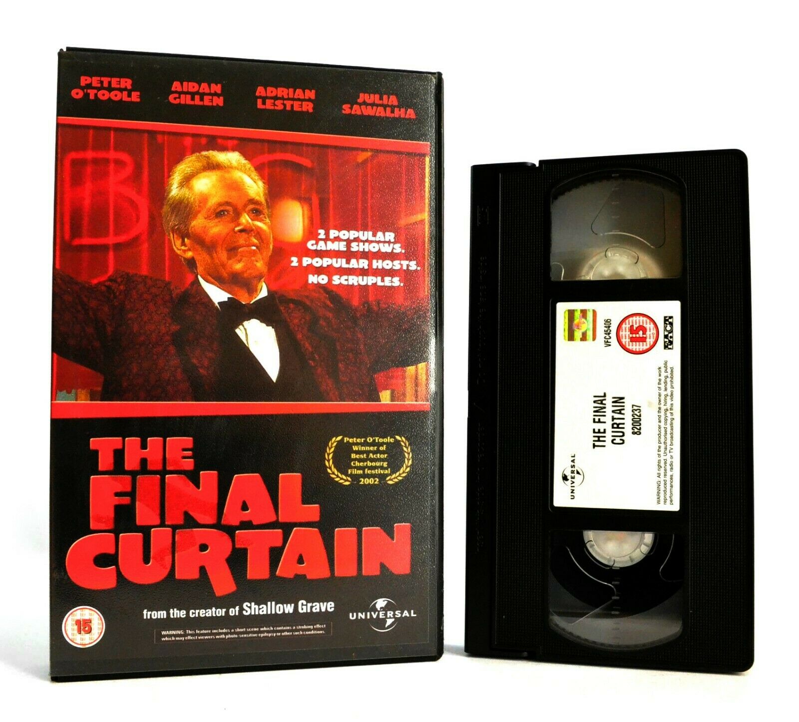 The Final Curtain: Thriller (2002) - Large Box - Ex-Rental - Peter O'Toole - VHS-