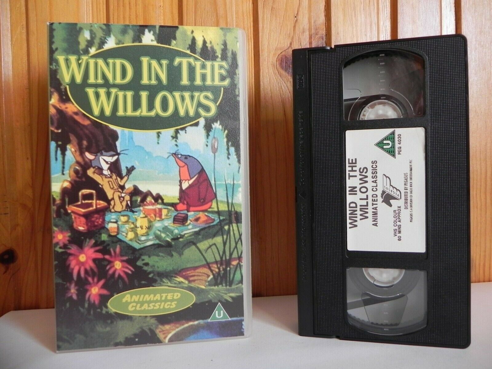 Wind In The Willows - Animated Classics - Colourful Animal Characters - Pal VHS-