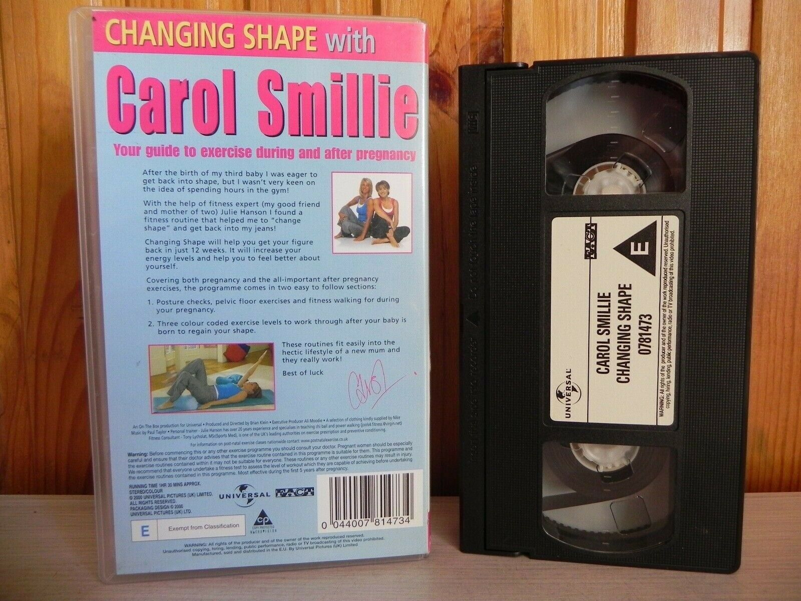 Changing Shape With Carol Smillie - Exercise During & After Pregnancy – Pal VHS-