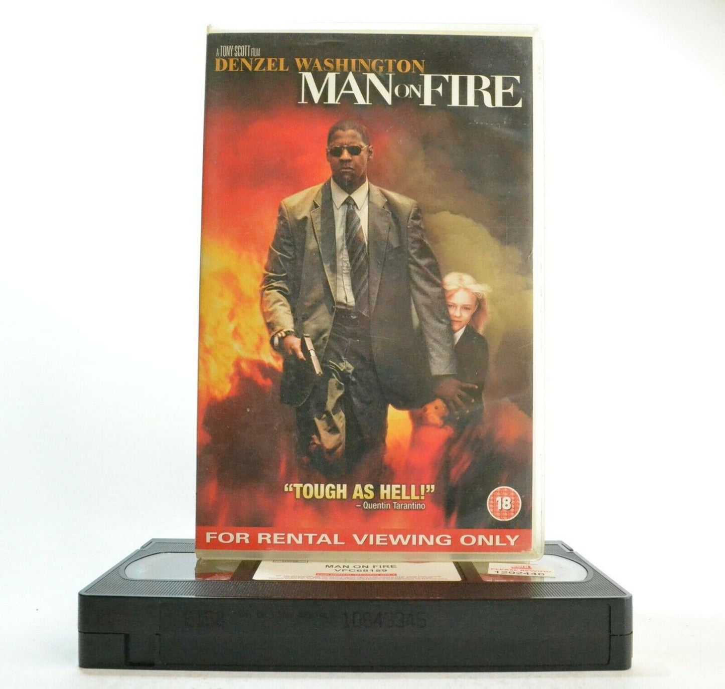 Man On Fire: Film By T.Scott - Action/Drama - Large Box - D.Washington - Pal VHS-