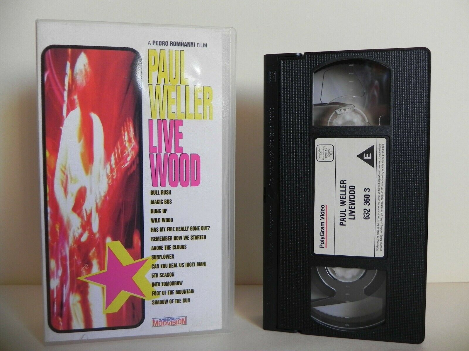 Paul Weller: Live Wood - Civic Hall - Wolverhampton - Bull Rush - Hung Up - VHS-