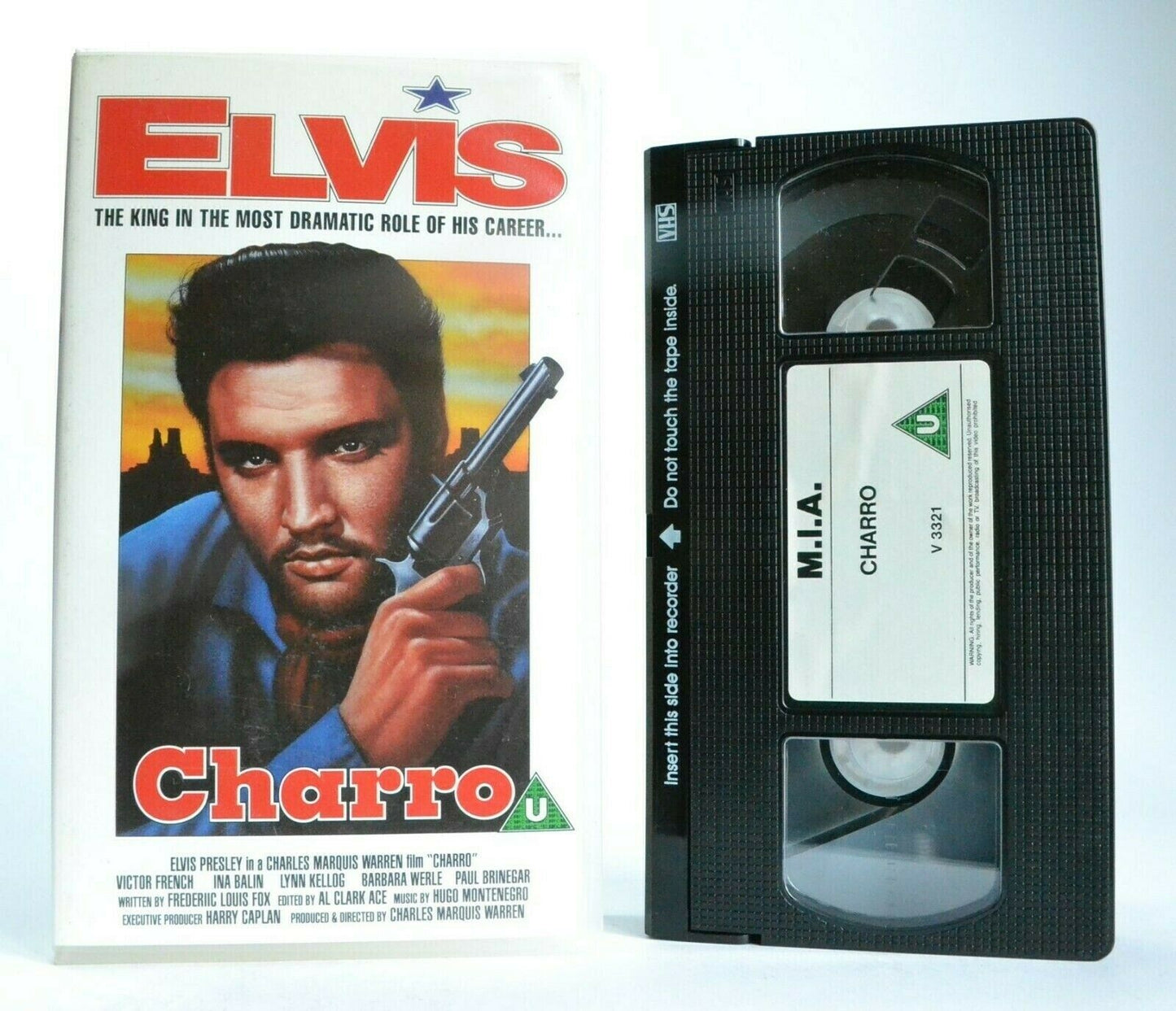 Charro: Film By Charles Marquis Warren (1969) - Western - Elvis Presley - VHS-