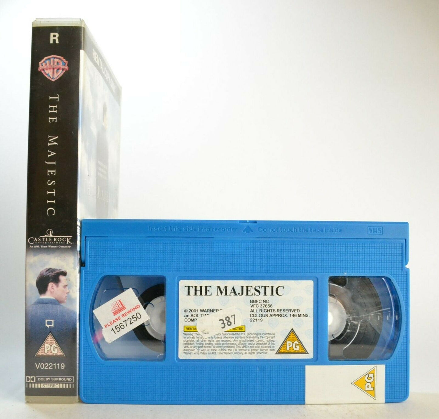 The Majestic: Romantic Period Drama - Large Box - Ex-Rental - Jim Carrey - VHS-