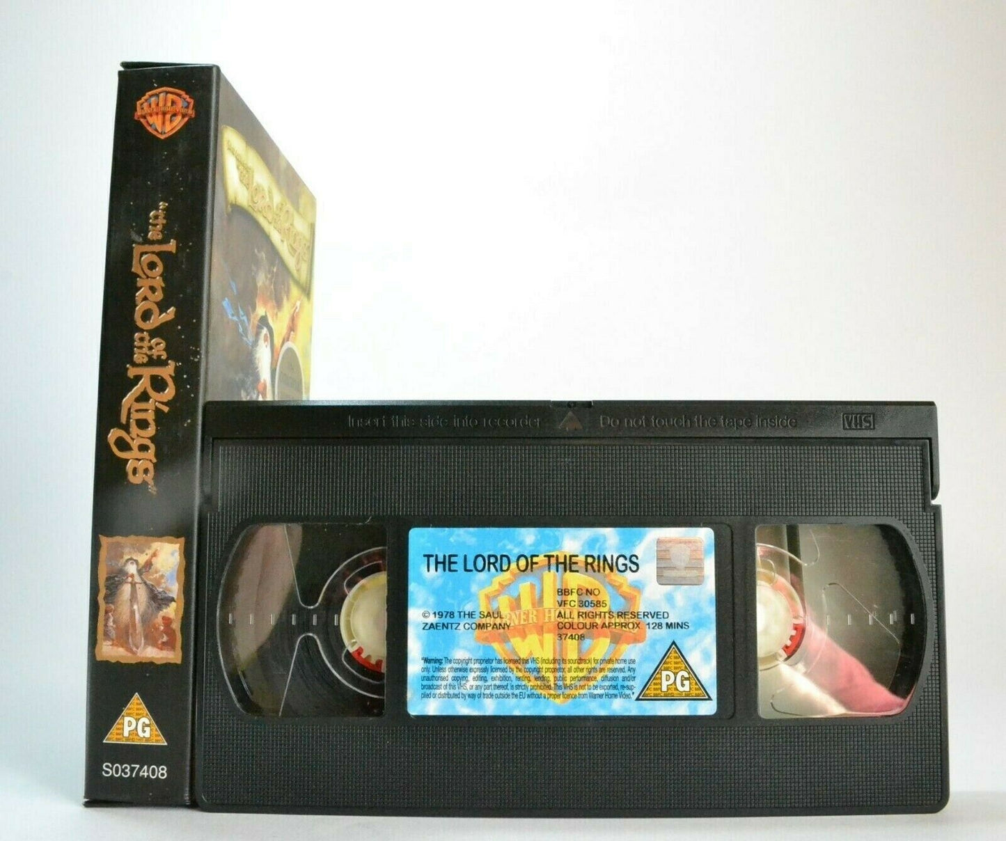 The Lord Of The Rings -<J.R.R. Tolkien>- Animated Fantasy - Carton Box - Pal VHS-
