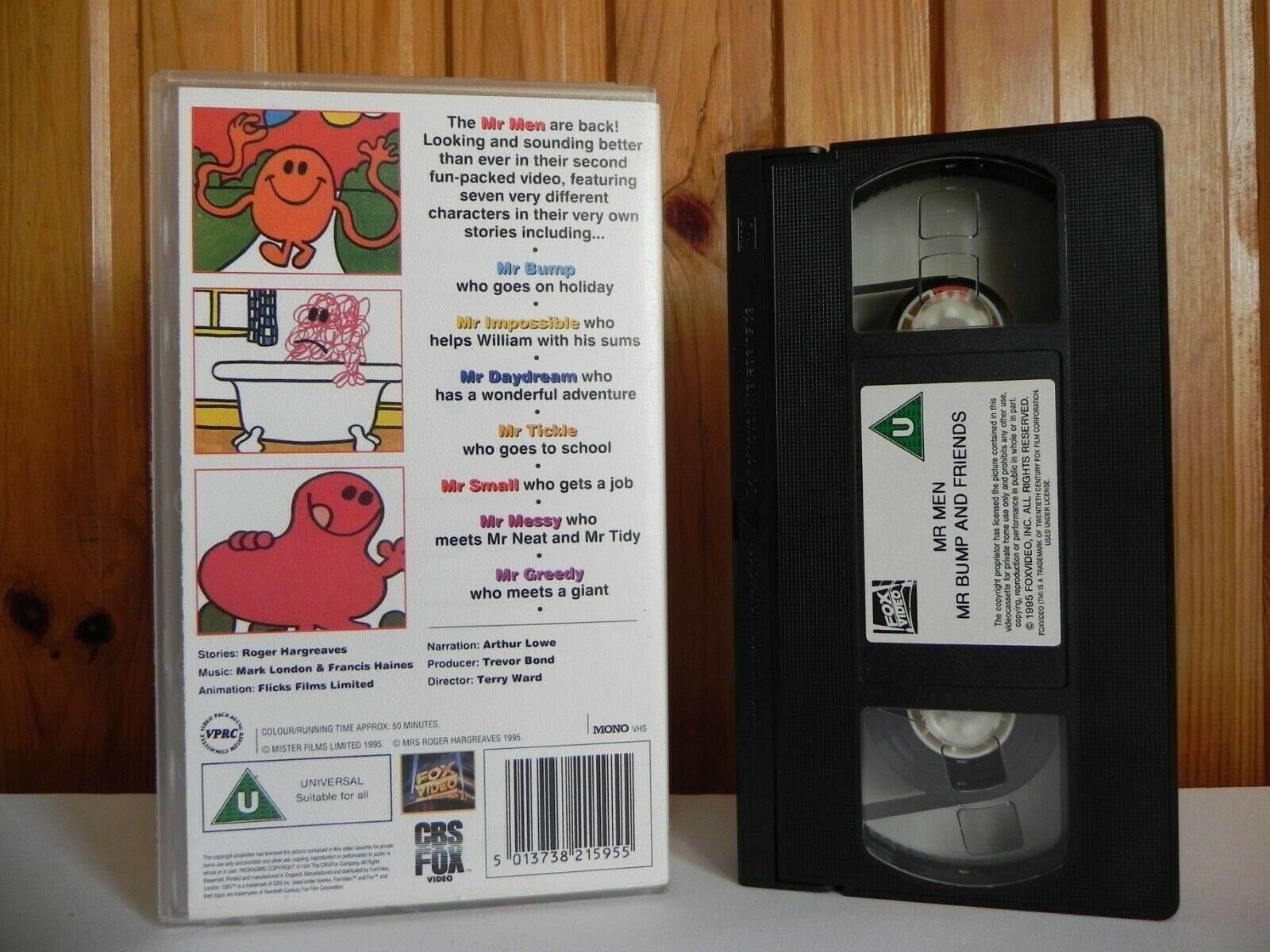 Mr. Men: Mr. Bump And Friends - Fox Video - Animated - Adventures - Kids - VHS-