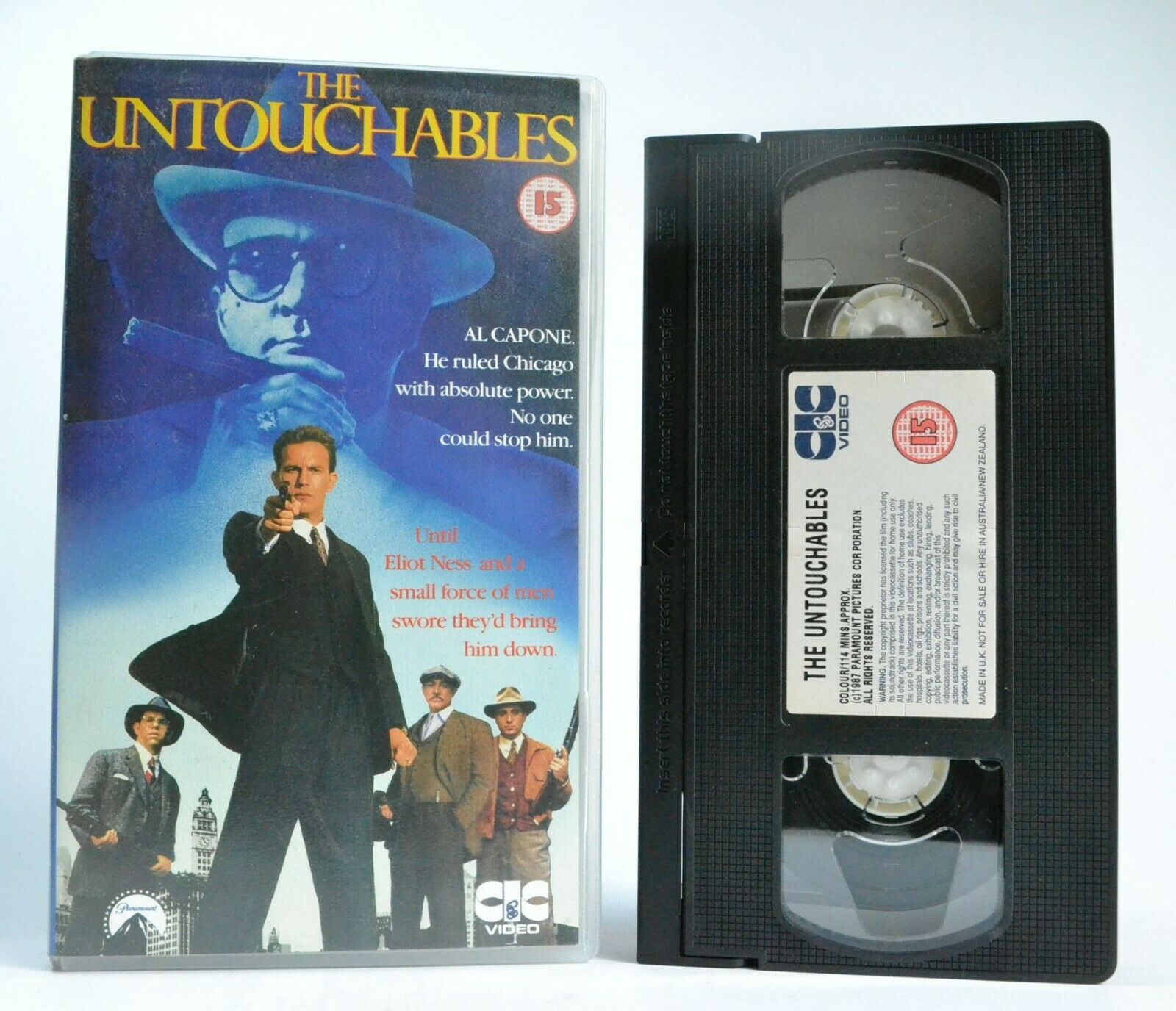 The Untouchables 1987, Gangster Drama Al Capone Robert De Niro, Pal VHS ...