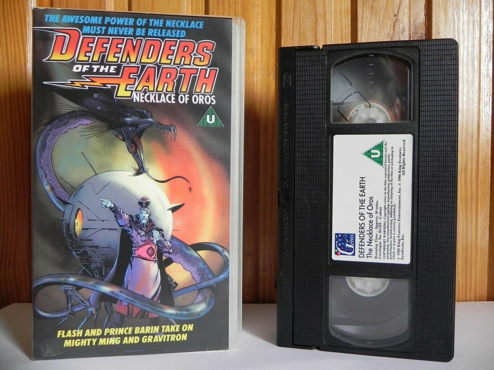 Defenders Of The Earth - Necklace Of Oros - Video Gems - Animated - Kids - VHS-