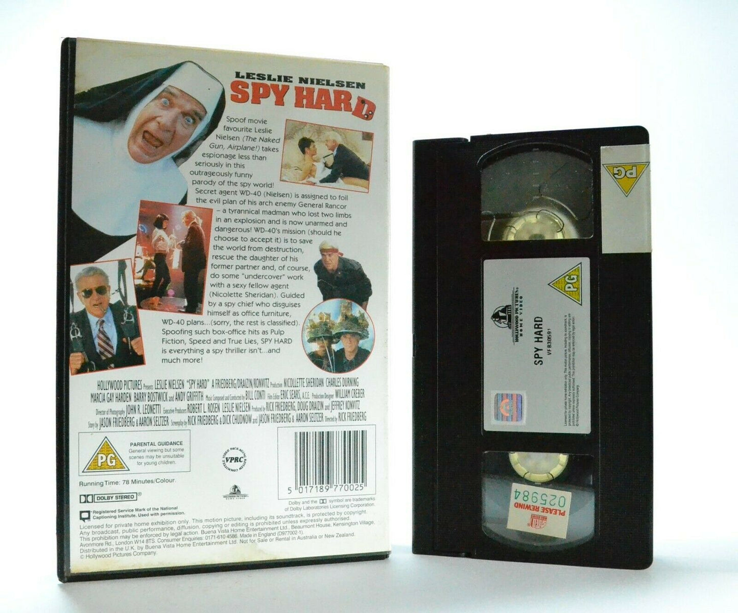 Spy Hard: Spy Comedy (1996) - Action Films Parody - Large Box - Ex-Rental - VHS-