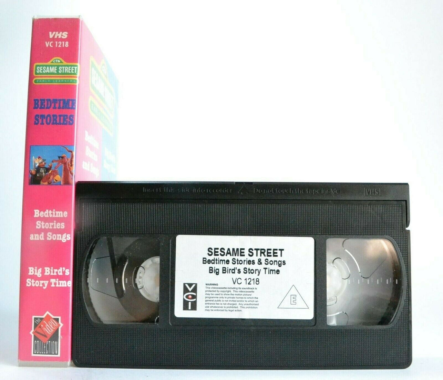 Sesame Street: Bedtime Stories - Singalong - Educational - Children's - Pal VHS-