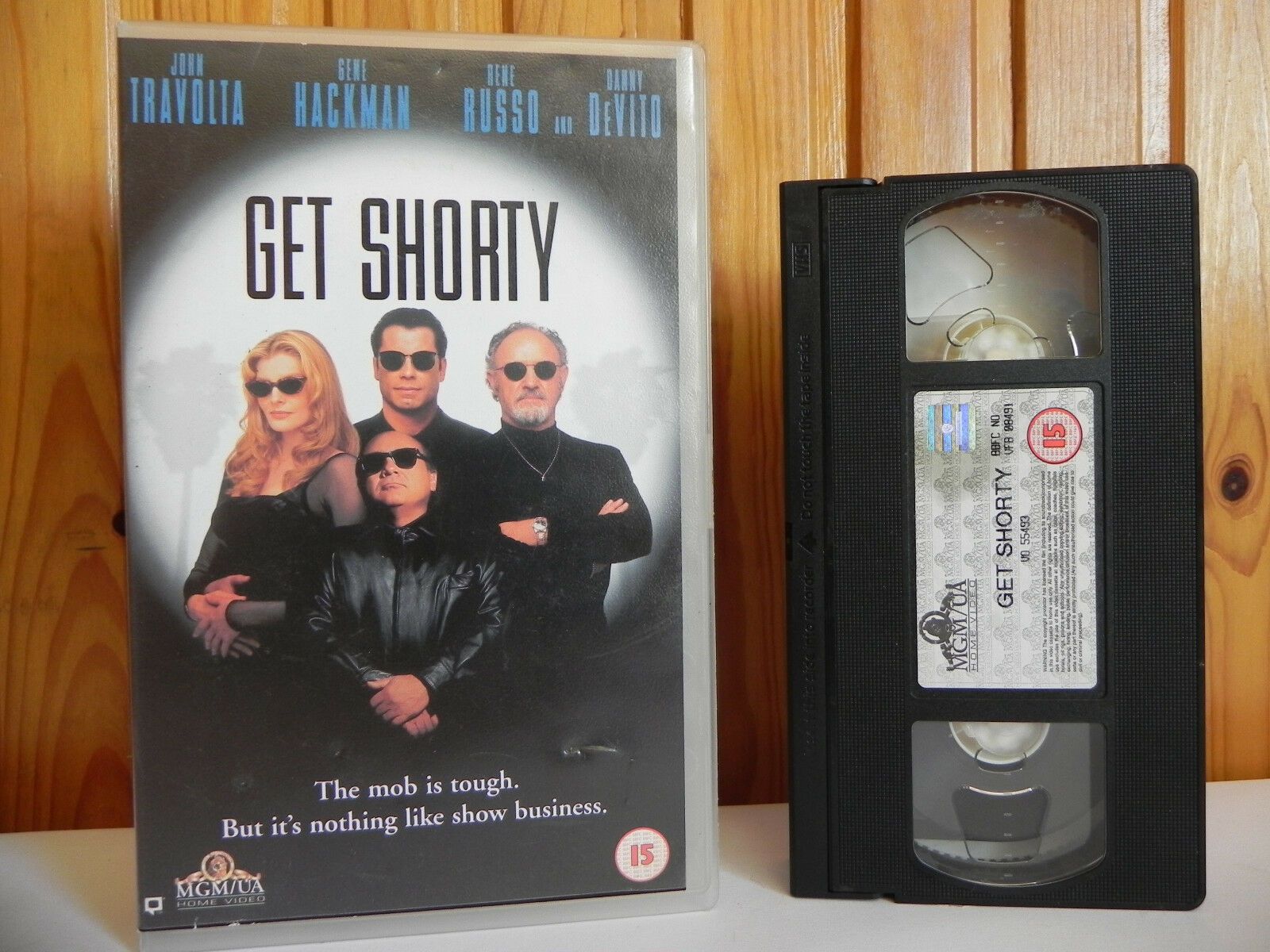 Get Shorty - MGM/UA - Comedy - Action - John Travolta - Gene Hackman - Pal VHS-