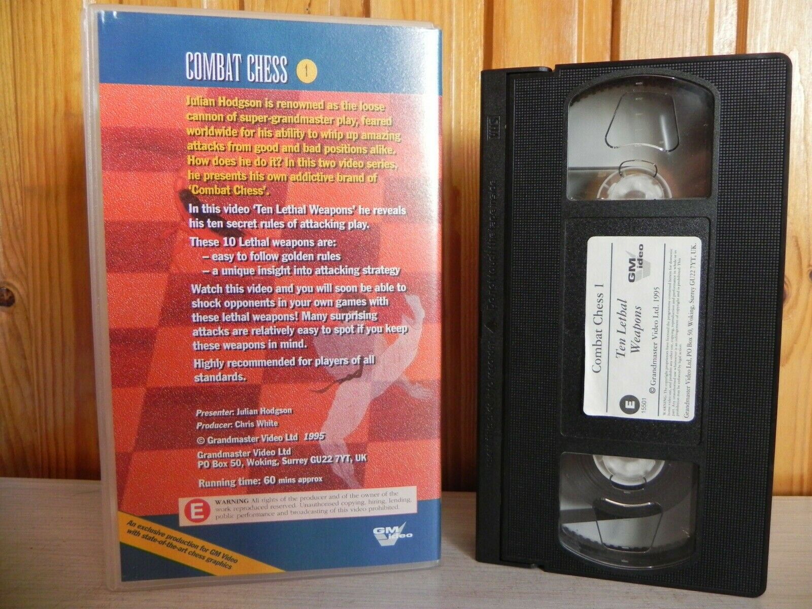 Ten Lethal Weapons - Combat Chess 1 - Ten Golden Rules Of Attack - Pal VHS-