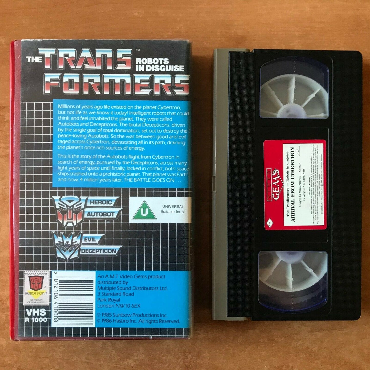 The Transformers: Arrival From Cybertron - Animated Action - Children's - VHS-