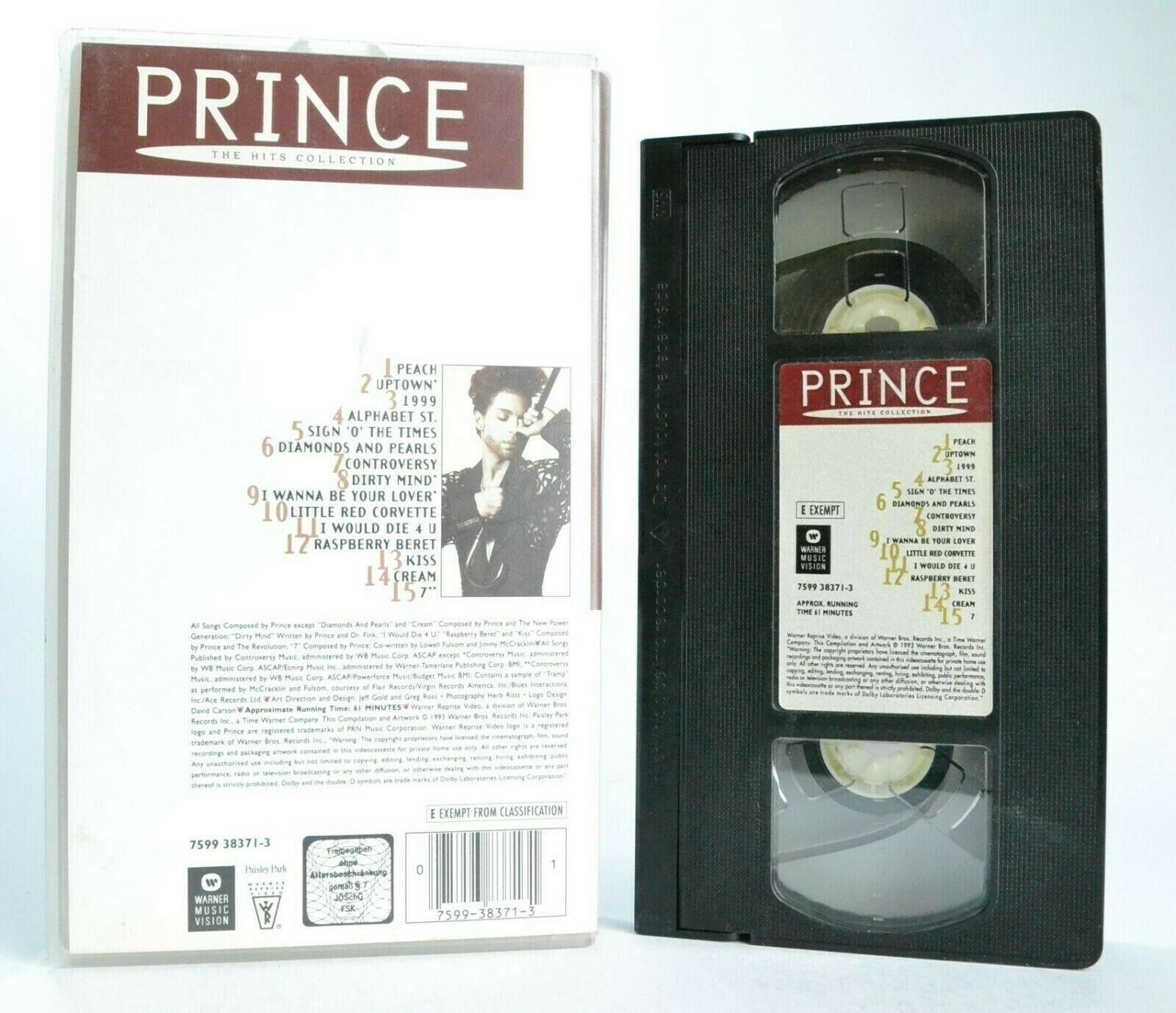 Prince: The Hits Collection - Peach - Uptown - Kiss - Cream - Music - Pal VHS-