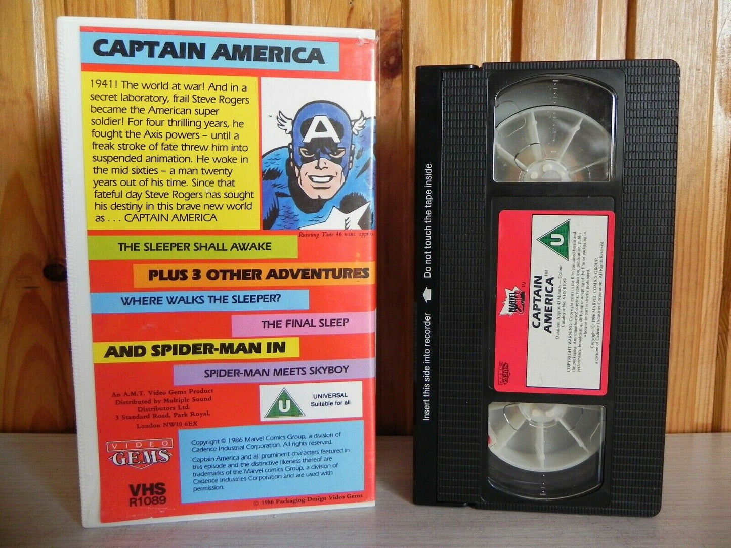 Captain America - The Sleeper Shall Awake - Marvel Comics Video Library - VHS-
