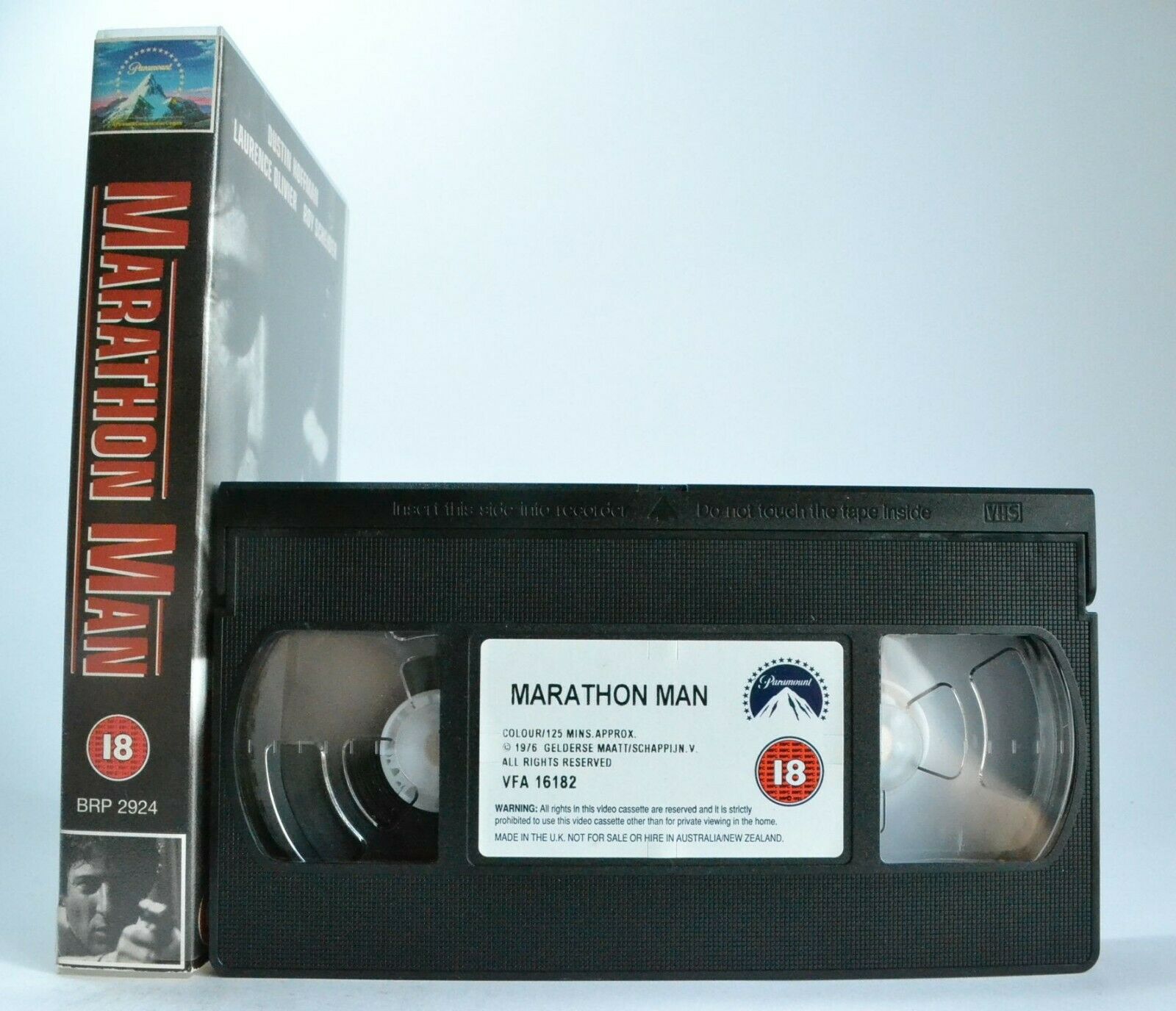 Marathon Man: Based On W.Goldman Novel - Suspense Thriller - D.Hoffman - Pal VHS-
