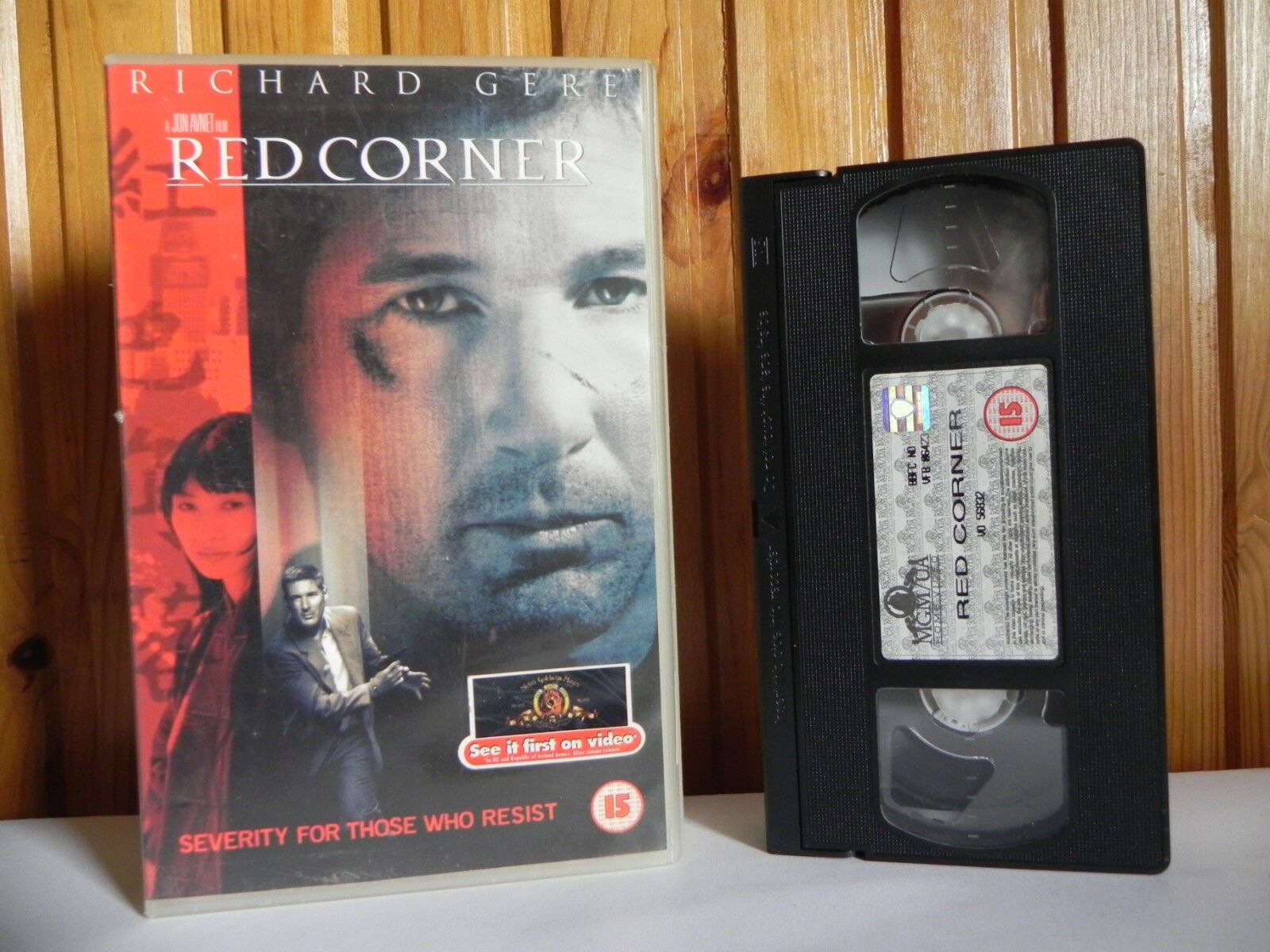 Red Corner - Large Box - Metro Goldwyn - Drama - Ex-Rental - Richard Gere - VHS-