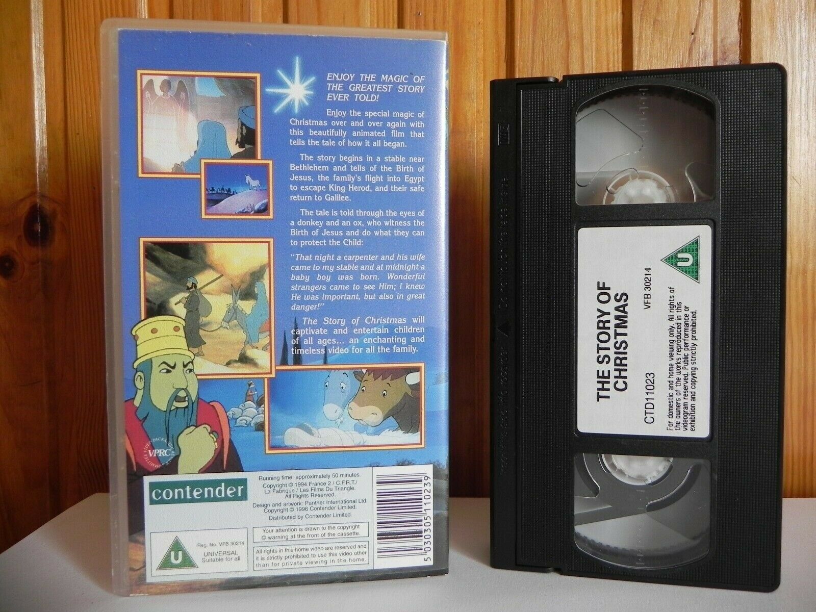 The Story Of Christmas - Animated - Children's Festive Animation - Pal VHS-