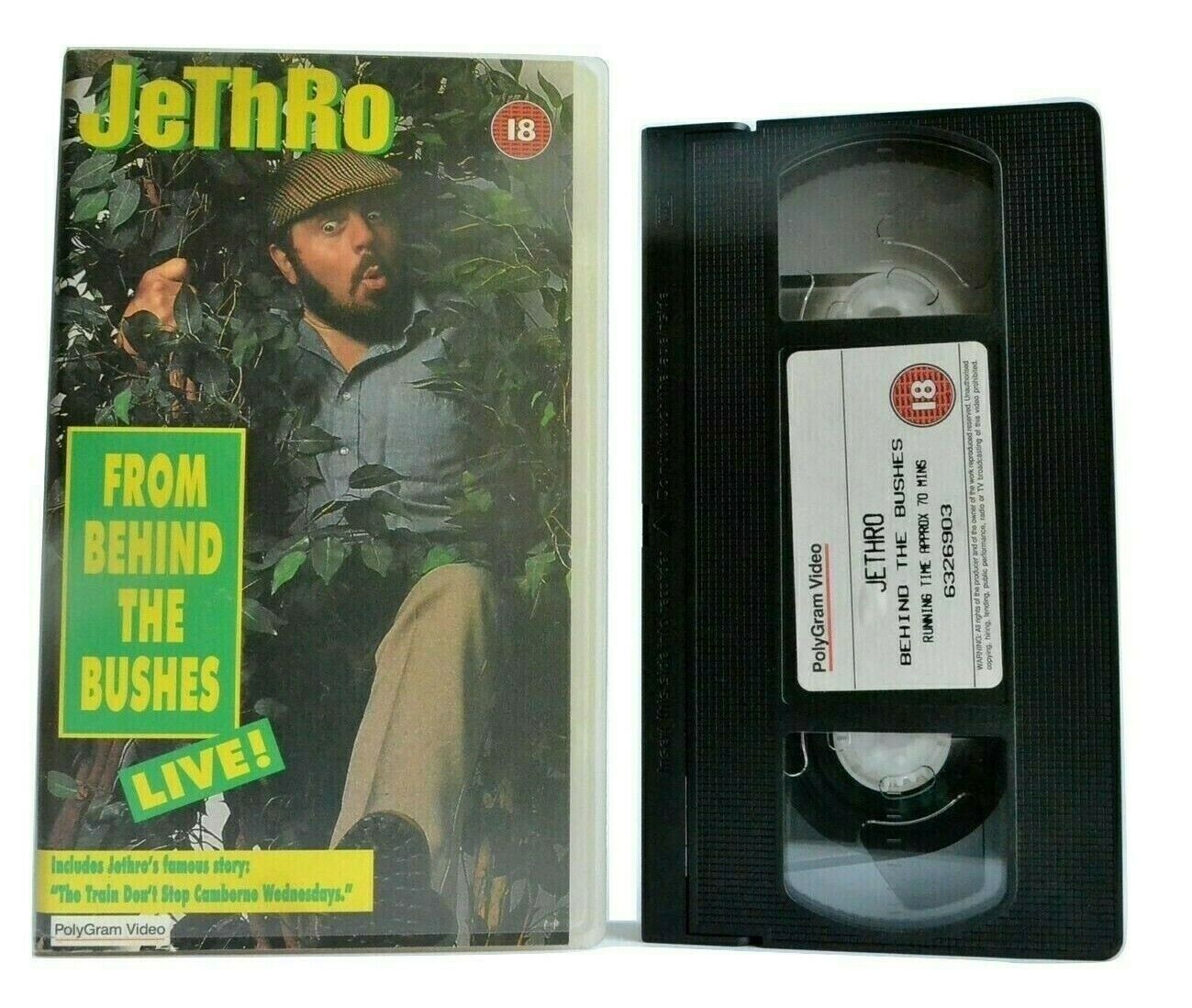 Jethro Live: From Behind The Bushes - Comedy - Stand-Up Performance - Pal VHS-